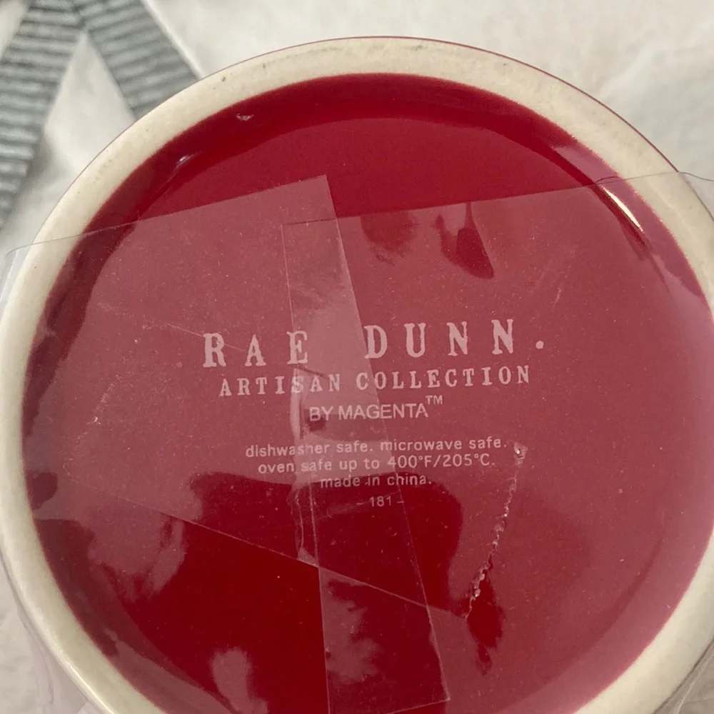 Rae Dunn Xoxo Mini Red Ceramic Casserole Dish with Lid